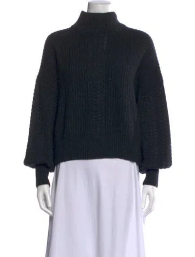 Pre-owned Autumn Cashmere Mock Neck Sweater In Gray