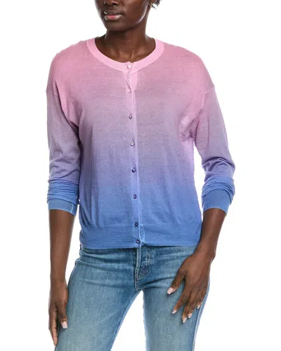Autumn Cashmere Ombre Cardigan In Purple