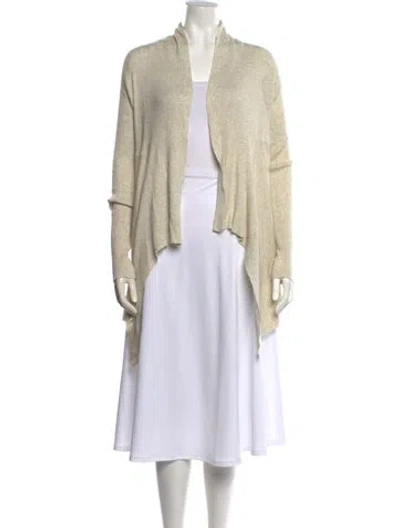 Pre-owned Autumn Cashmere Open Front Sweater In Neutral