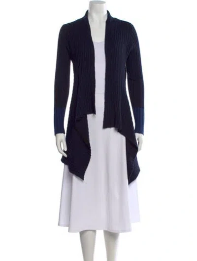 Pre-owned Autumn Cashmere Open Front Sweater In Purple