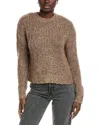 Autumn Cashmere Open Gauge Cashmere & Silk-blend Sweater In Brown
