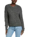 Autumn Cashmere Open Gauge Cashmere & Silk-blend Sweater In Gray