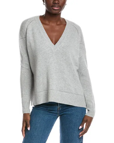 Autumn Cashmere Oversize Boxy Sweater In Gray