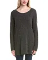Autumn Cashmere Oversize Rugby Cashmere & Silk-blend Tunic Sweater In Gray