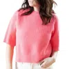 Autumn Cashmere Oversized Shaker Tee Top In Plexiglass In Multi