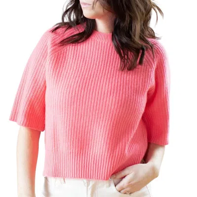 Autumn Cashmere Oversized Shaker Tee Top In Plexiglass In Multi