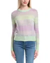 Autumn Cashmere Plaited Panel Rib Cashmere & Silk-blend Sweater In Multi