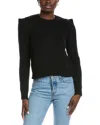 Autumn Cashmere Pleated Cashmere Sweater In Black
