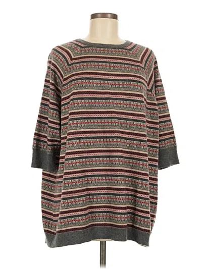 Pre-owned Autumn Cashmere Poncho In Brown