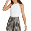 Autumn Cashmere Racerback Top In White In Black