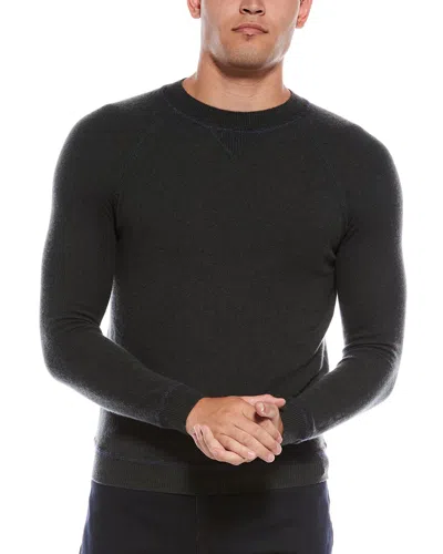 Autumn Cashmere Raglan Cashmere Crewneck Sweater In Black
