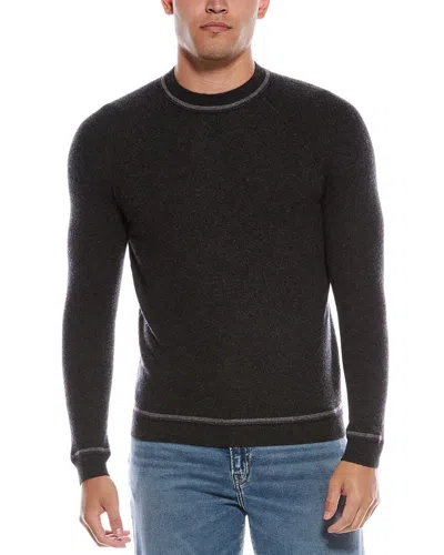 Autumn Cashmere Raglan Cashmere Crewneck Sweater In Black