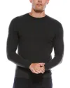 Autumn Cashmere Raglan Cashmere Crewneck Sweater In Black