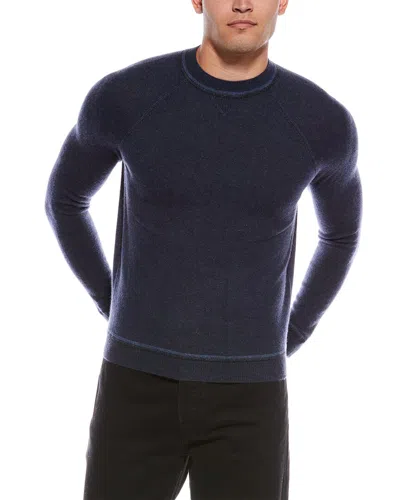 Autumn Cashmere Double Knit Cashmere Crewneck Sweater In Blue