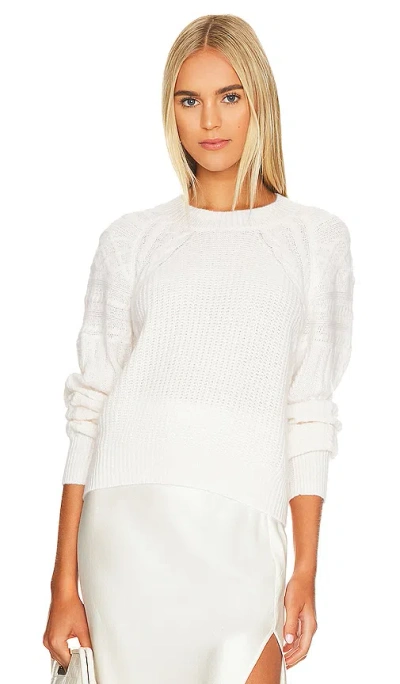Autumn Cashmere Raglan Sweater In Chalk