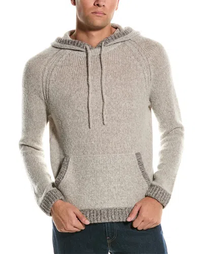 Autumn Cashmere Raglan Wool & Cashmere-blend Hoodie In Brown