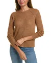 Autumn Cashmere Raw Edge Cashmere & Silk-blend Sweater In Brown