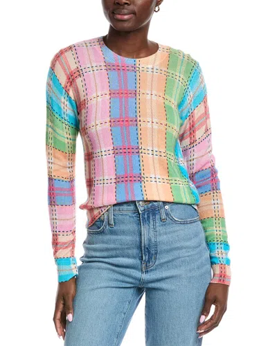 Autumn Cashmere Raw Edge Cashmere Sweater In Multi