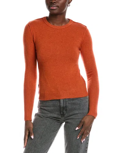 Autumn Cashmere Raw Edge Cashmere Sweater In Red