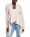 Autumn Cashmere Rib Drape Cashmere & Wool-blend Cardigan In Pink