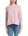 Autumn Cashmere Ribbed Wool-blend Sweater In Pink