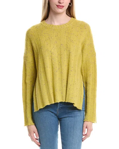 Autumn Cashmere Ribbed Wool-blend Sweater In Yellow