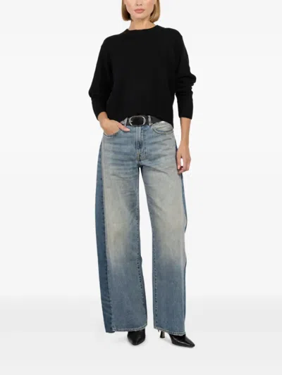Autumn Cashmere Round-neck Sweater In Black