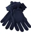 Autumn Cashmere Ruffle Cuff Gloves In Navy In Blue