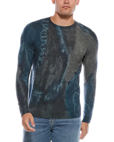 AUTUMN CASHMERE AUTUMN CASHMERE SCORCHED PRINT CASHMERE CREWNECK SWEATER