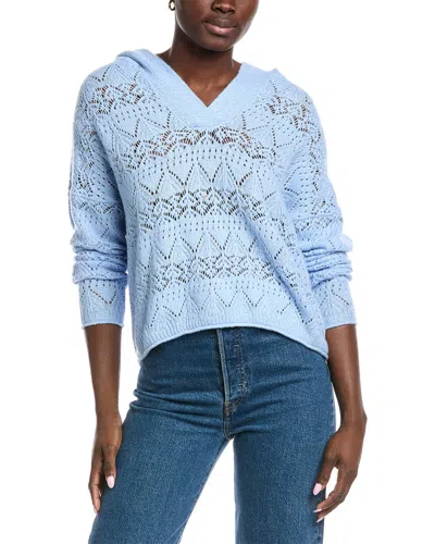 Autumn Cashmere Sequin Pointelle Cashmere-blend Hoodie In Multi