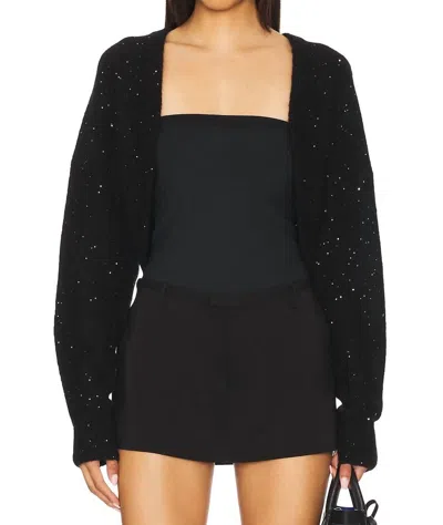 Autumn Cashmere Sequin Shrug In Jet In Multi