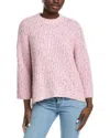 Autumn Cashmere Ribbed Wool-blend Sweater In Pink