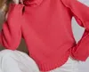 Autumn Cashmere Shaker Mock Ruffle Sweater In Pink In Pink