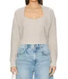 Autumn Cashmere Shaker Shrug In Beige