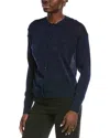 Autumn Cashmere Shimmer Cashmere & Silk-blend Cardigan In Blue