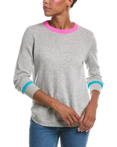 Autumn Cashmere Shirttail Crewneck Cashmere Sweater In Multi