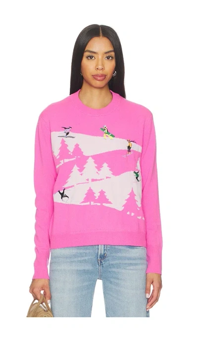 Autumn Cashmere Snowscape Sweater In Pink