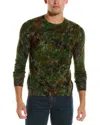 AUTUMN CASHMERE AUTUMN CASHMERE SPLATTER PAINT PRINT WOOL & CASHMERE-BLEND CREWNECK SWEATER