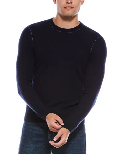 AUTUMN CASHMERE AUTUMN CASHMERE STITCHED CASHMERE CREWNECK SWEATER