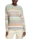Autumn Cashmere Striped High-low Cashmere Sweater In Multi