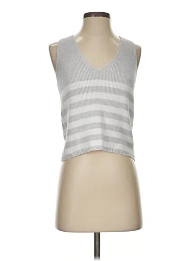 Pre-owned Autumn Cashmere Sweater Vest In Silver