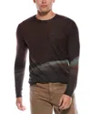 Autumn Cashmere Tunnel Print Cashmere Crewneck Sweater In Brown