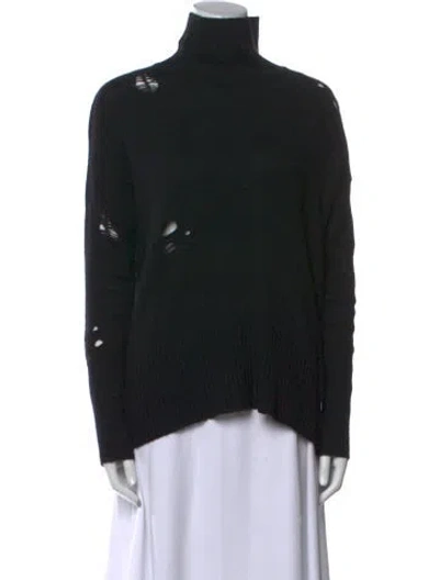 Pre-owned Autumn Cashmere Turtleneck Sweater In Black