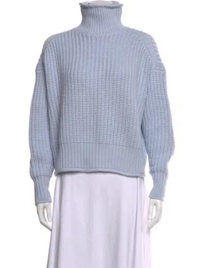 Pre-owned Autumn Cashmere Turtleneck Sweater In Blue