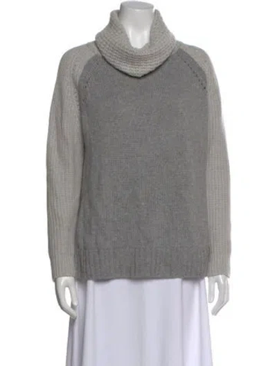 Pre-owned Autumn Cashmere Turtleneck Sweater In Gray