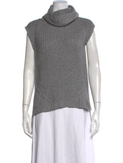 Pre-owned Autumn Cashmere Turtleneck Sweater In Gray