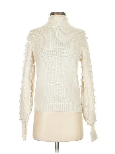Pre-owned Autumn Cashmere Turtleneck Sweater In White
