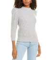 Autumn Cashmere Tweed Cashmere & Wool-blend Sweater In Gray