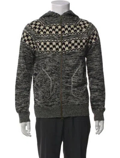 Pre-owned Autumn Cashmere Tweed Pattern Crew Neck Hoodie In Black