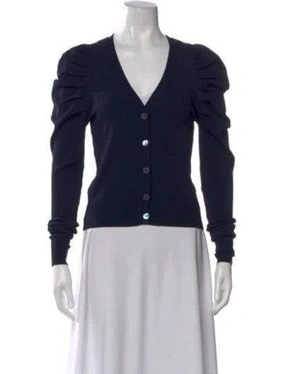 Pre-owned Autumn Cashmere V-neck Sweater In Blue
